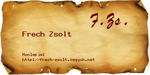 Frech Zsolt névjegykártya